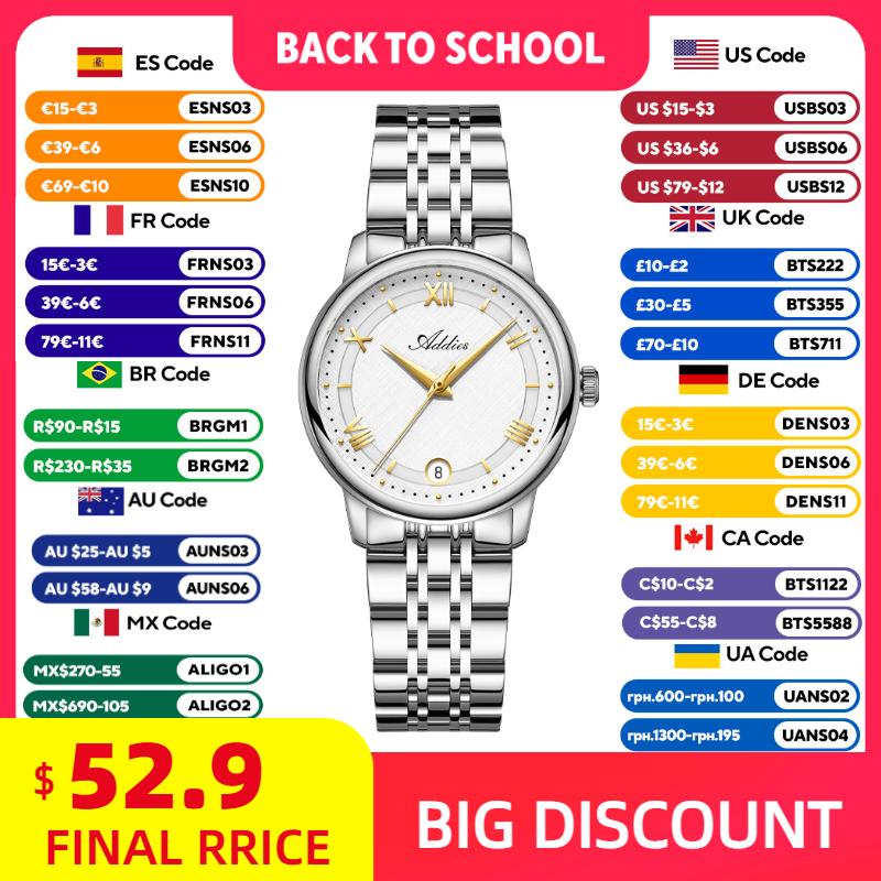 Outdoor Sport Watch - ADDIES 우아한 석영 여성용 시계 럭셔리