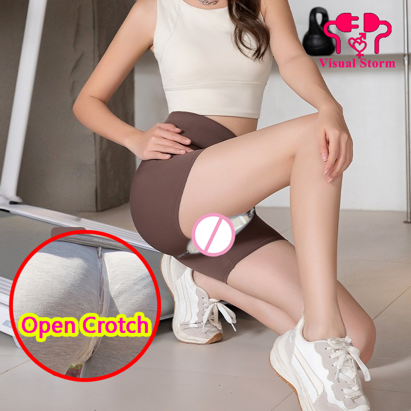 Outdoor Sport Club - 숨겨진 지퍼 반바지와 여자 오픈 가랑이