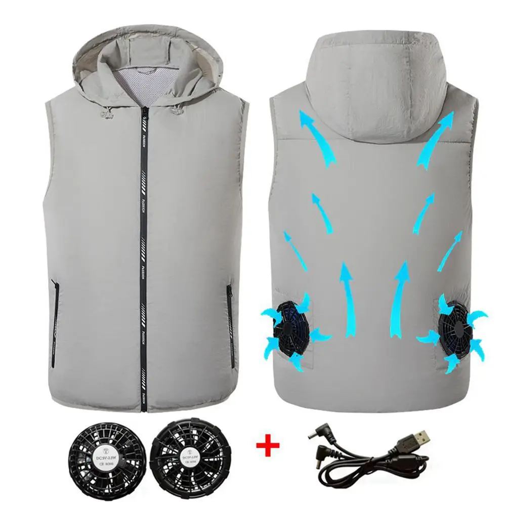 Outdoor Sport Brand Jacket - 여름 스포츠 팬 에어컨 쿨 남성