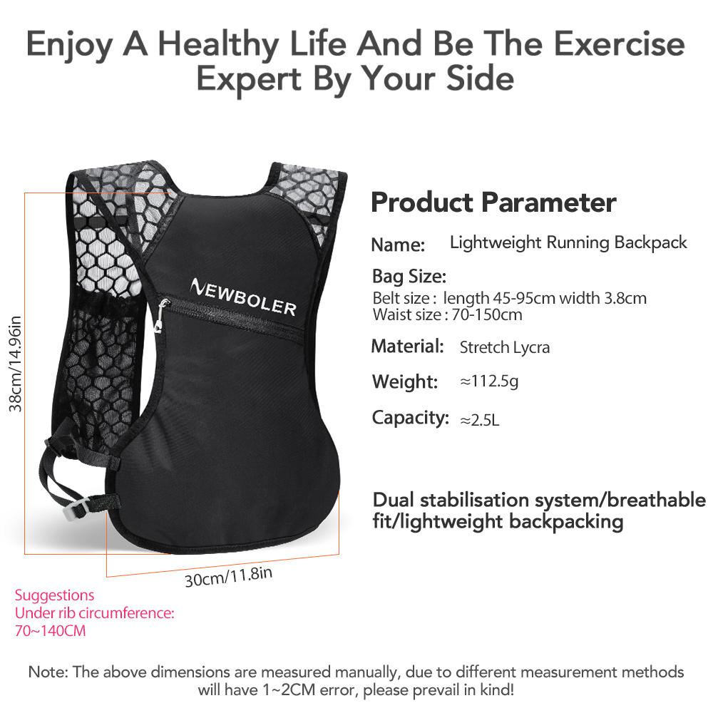 NEWBOLER 야외 트레일 러닝 배낭 초경량 여성 남 - Trail Running Vest 리뷰 및 가격
