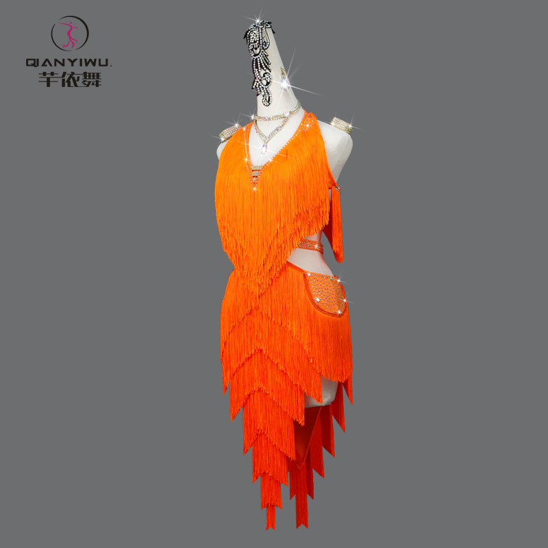 새로운 라틴 댄스 태슬 드레스 여성 파티 야외 섹시 스 - Outdoor Sport Dress 리뷰 및 가격