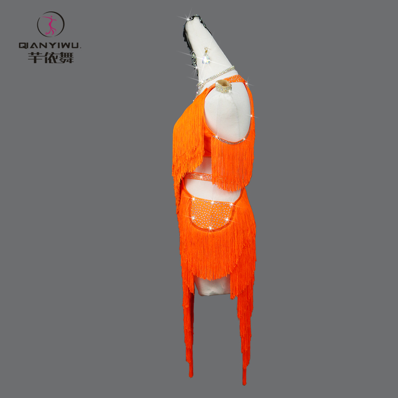 새로운 라틴 댄스 태슬 드레스 여성 파티 야외 섹시 스 - Outdoor Sport Dress 리뷰 및 가격