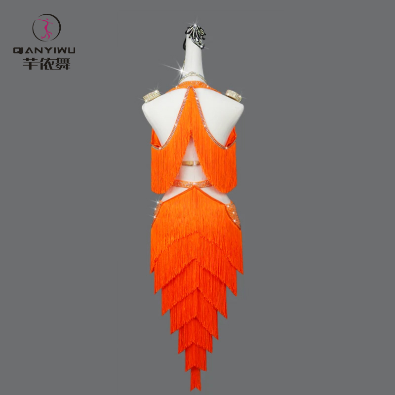 새로운 라틴 댄스 태슬 드레스 여성 파티 야외 섹시 스 - Outdoor Sport Dress 리뷰 및 가격