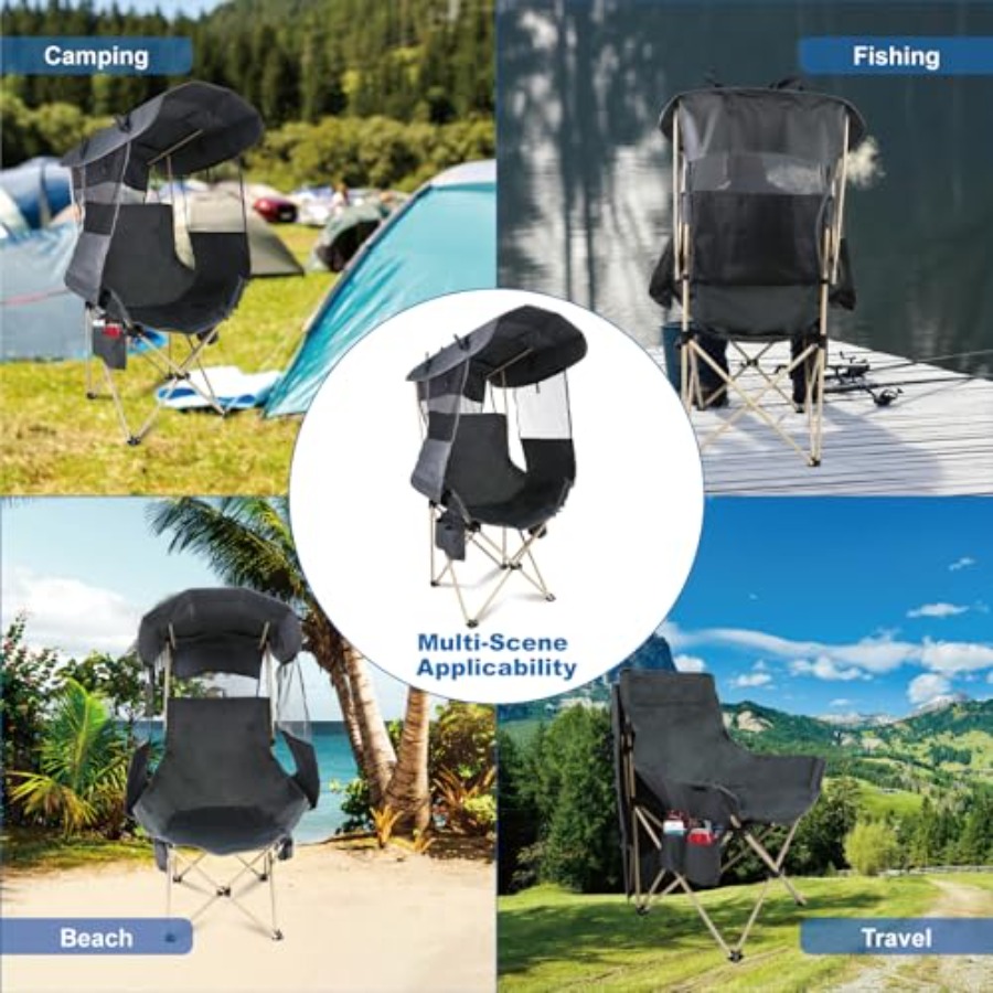 접이식 캠핑 의자 캐노피 야외용: 스포츠 휴대용 비치  - Outdoor Sports Umbrella 리뷰 및 가격