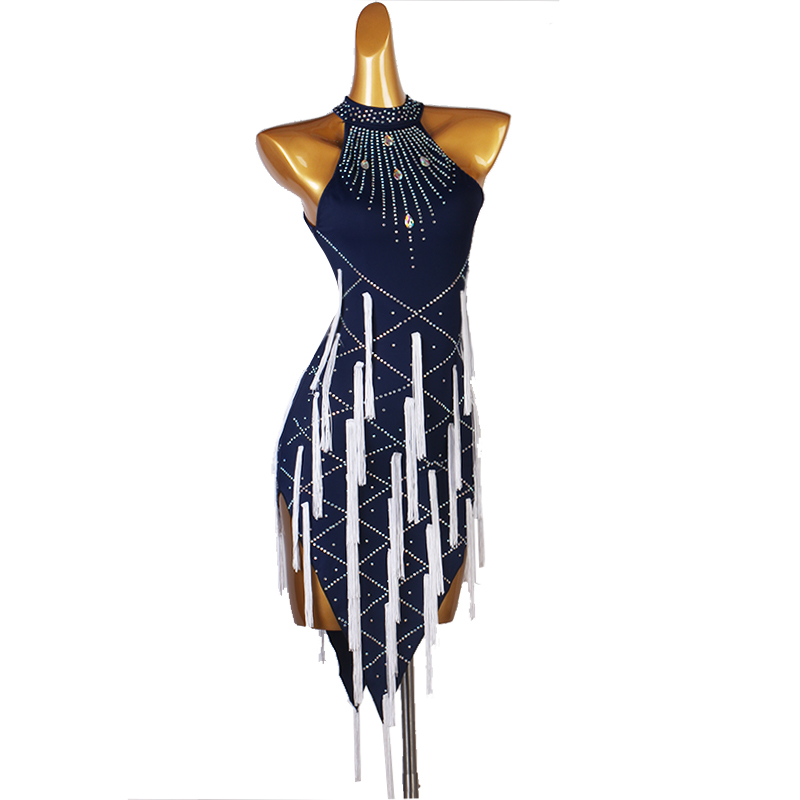 새로운 라틴 공연 댄스 복장 여성 섹시한 야외 볼룸 파 - Outdoor Sport Dress 리뷰 및 가격