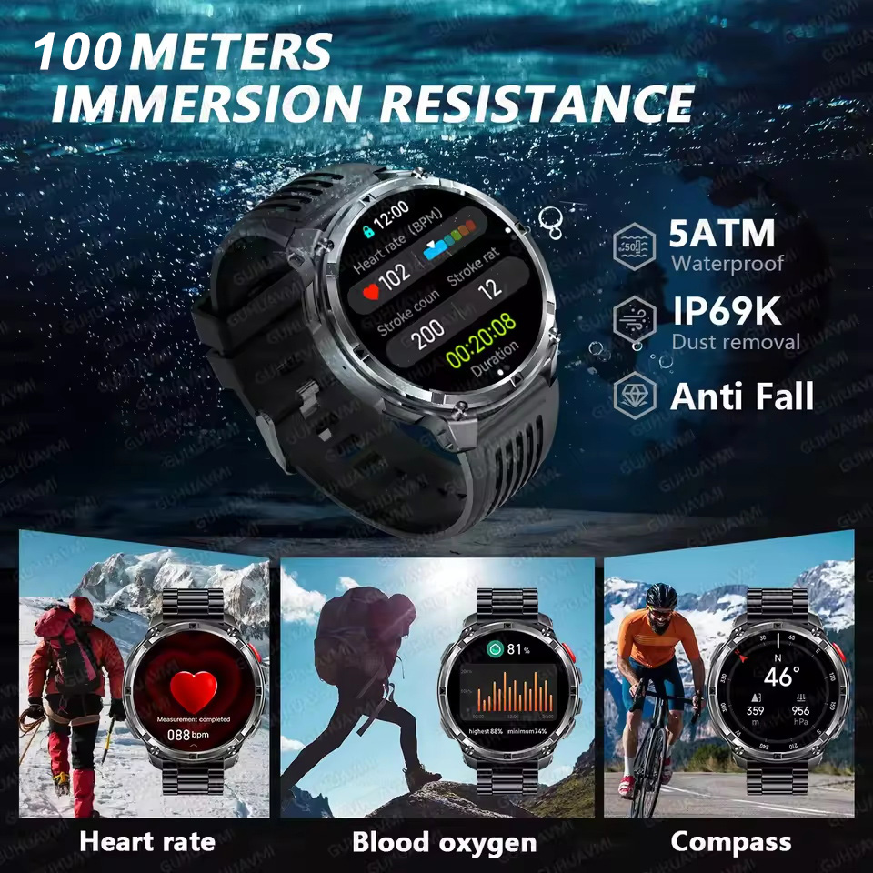 T-REX 3 밀리터리 스마트워치 남성용 1100mAh - Definition Of Outdoor Sport 리뷰 및 가격