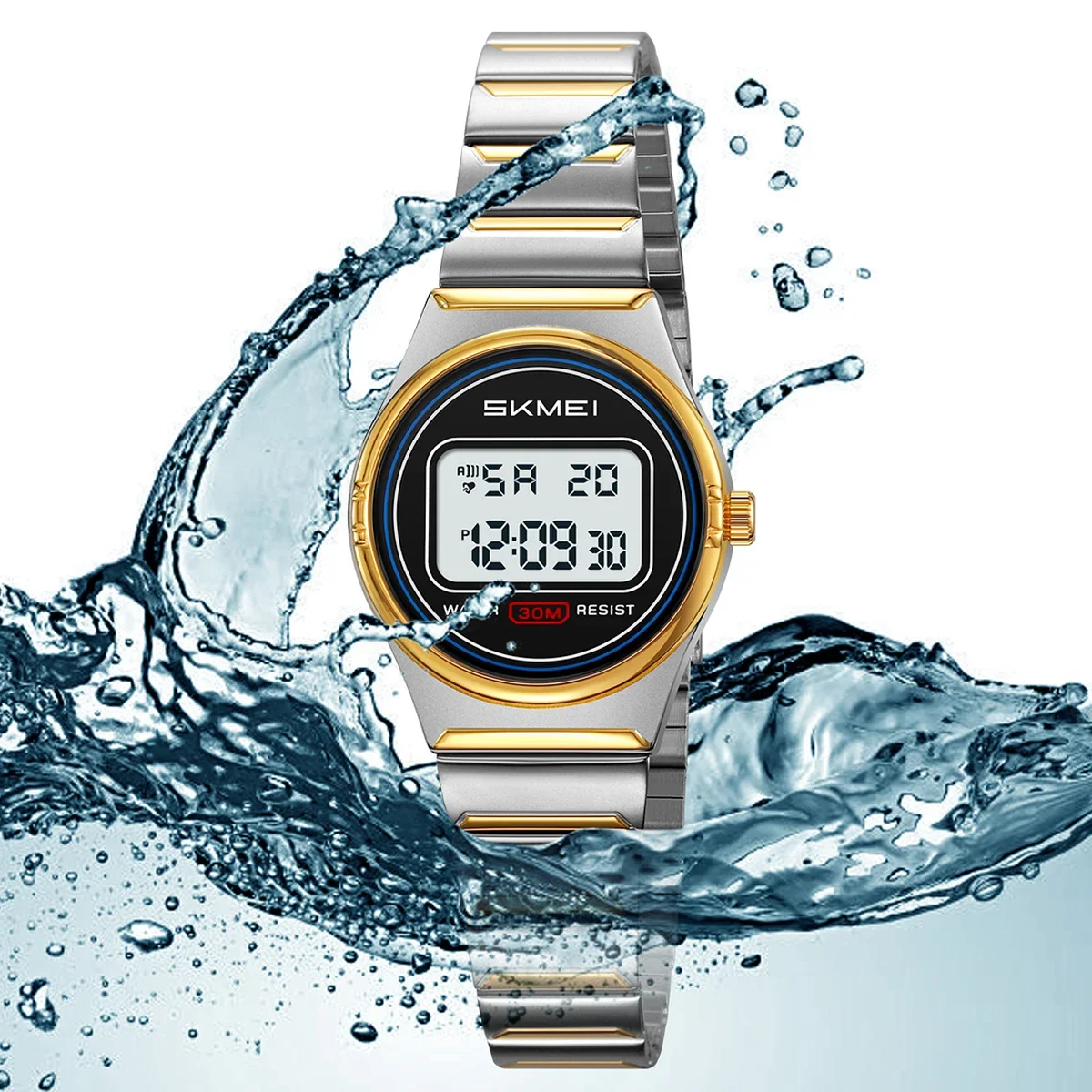 SKMEI 2338 시계 소형 디지털 스테인레스 스틸  - Outdoor Sport Watch 리뷰 및 가격