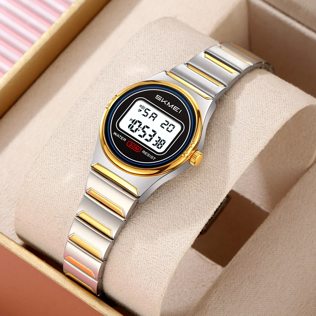 SKMEI 2338 시계 소형 디지털 스테인레스 스틸  - Outdoor Sport Watch 리뷰 및 가격
