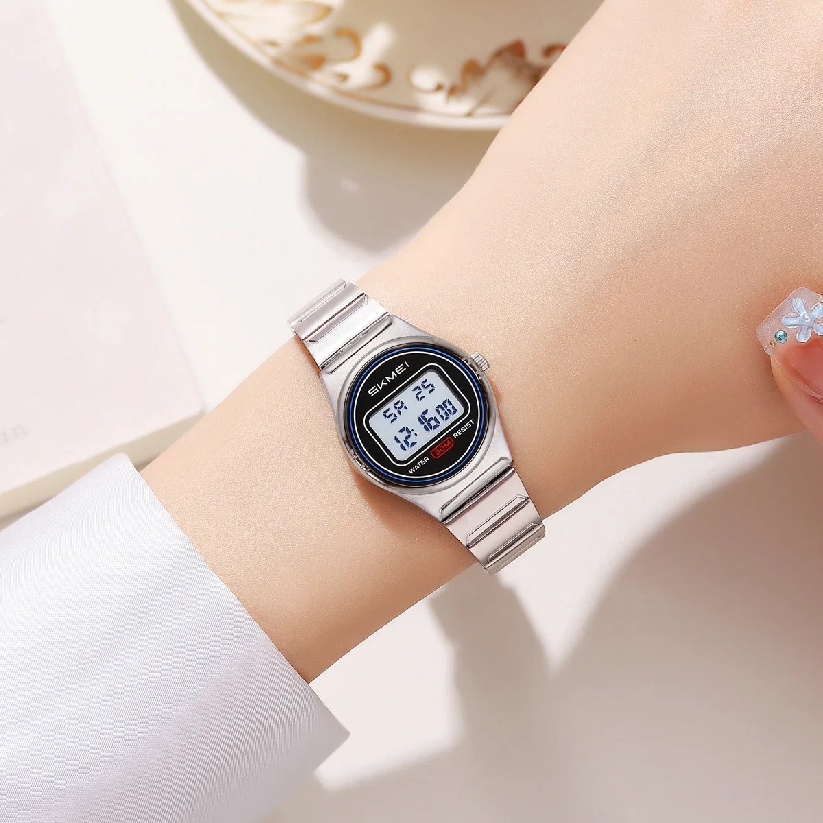 SKMEI 2338 시계 소형 디지털 스테인레스 스틸  - Outdoor Sport Watch 리뷰 및 가격