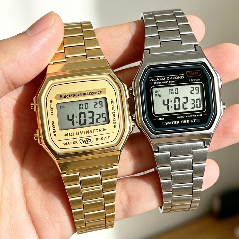 F91W 밴드 시계 방수 레트로 디지털 스테인레스 스틸 - Outdoor Sport Watch 리뷰 및 가격