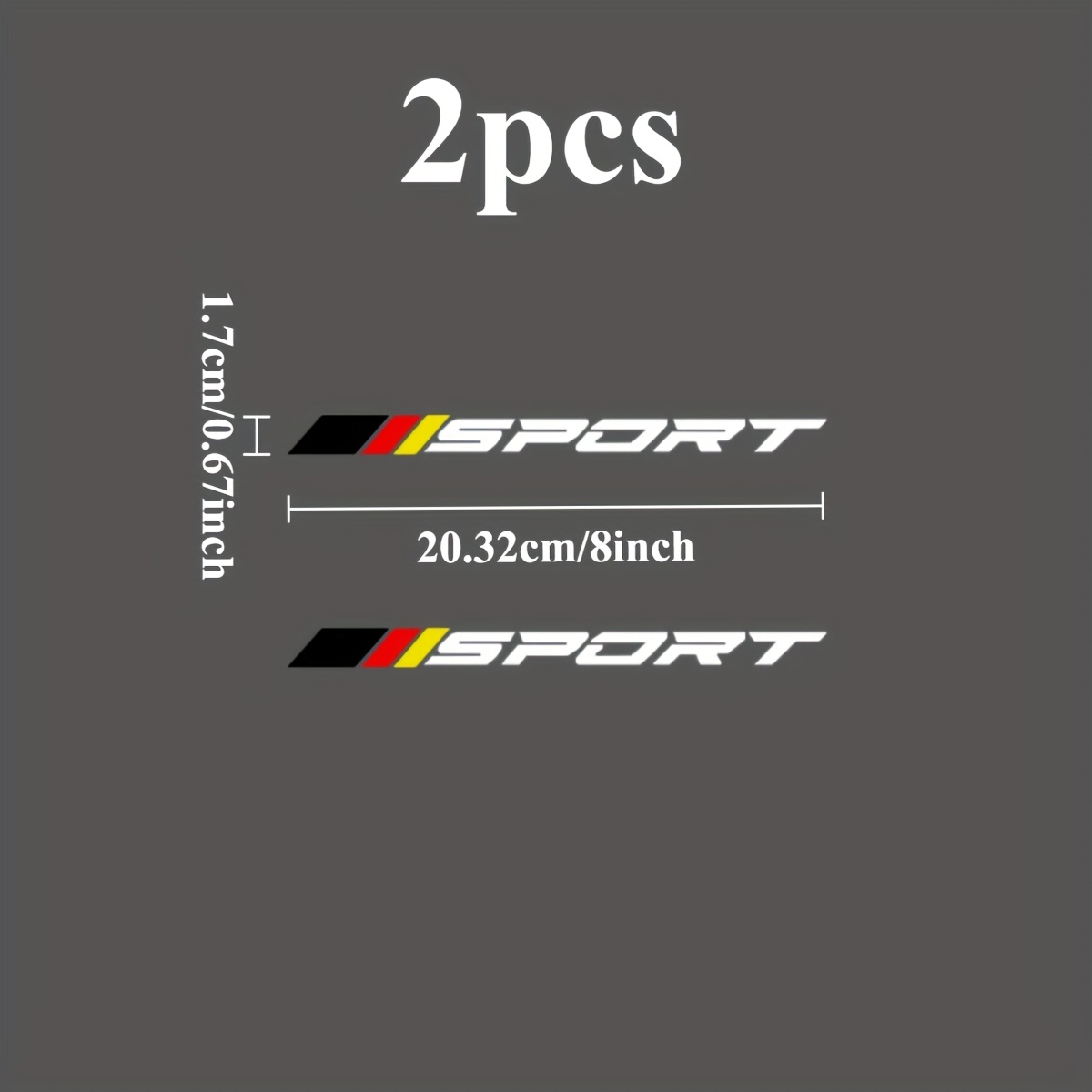 2PCS 스포츠 로고 2D 플랫 스티커 오토바이 헬멧  - Outdoor Sport Logo 리뷰 및 가격