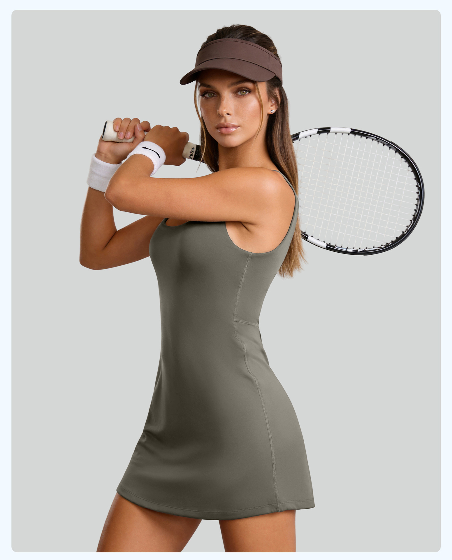가슴 패드가 있는 새로운 여성용 요가 원피스 스포츠 테 - Outdoor Sport Dress 리뷰 및 가격