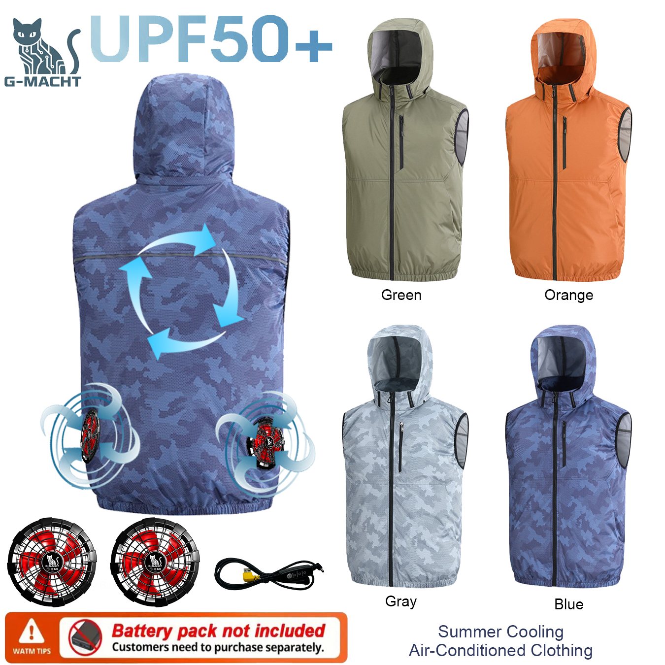 여름 스포츠 12V/5V 팬 에어컨 쿨러 남녀 여행용  - Outdoor Sport Brand Jacket 리뷰 및 가격