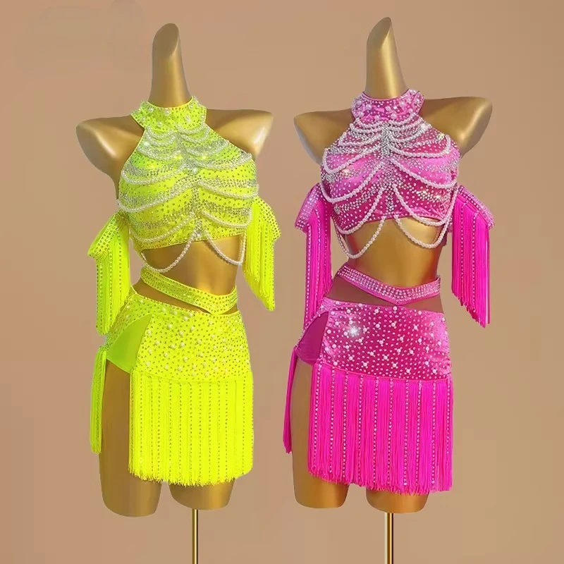2026 새로운 라틴 퍼포먼스 댄스 드레스 여성 섹시  - Outdoor Sport Dress 리뷰 및 가격